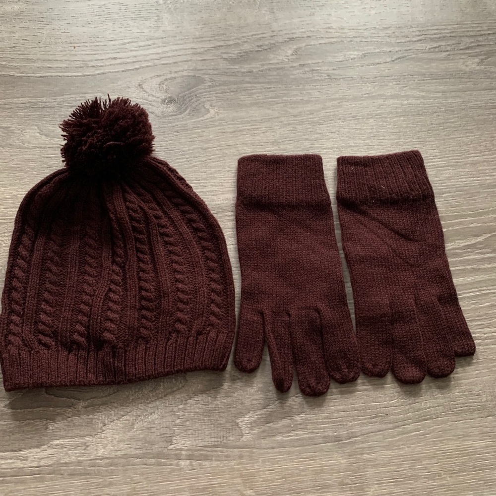 New York & Company Hat and Gloves
